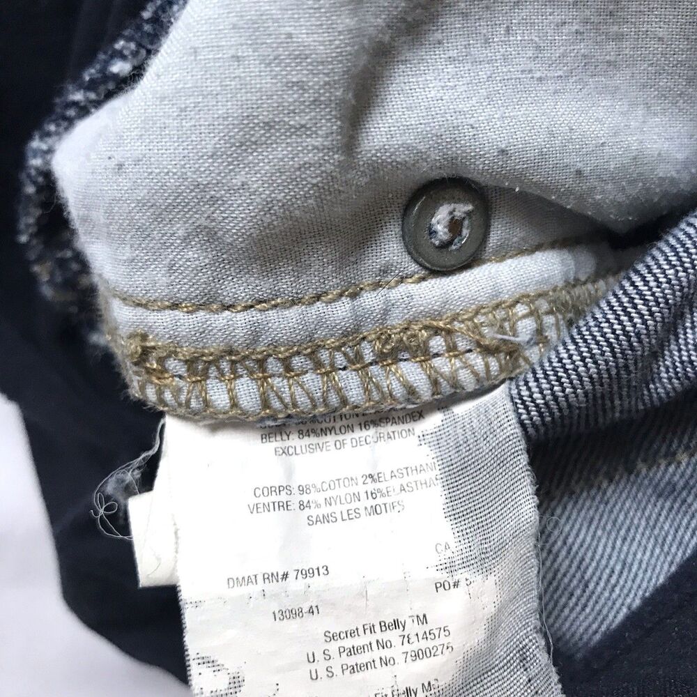 A Pea in the Pod XS Maternity Jeans Bootcut Secret Fit Belly Blue Denim Pullon - Picture 5 of 11